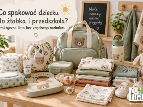 Co spakować dziecku do żłobka i przedszkola? Praktyczna lista bez zbędnego nadmiaru